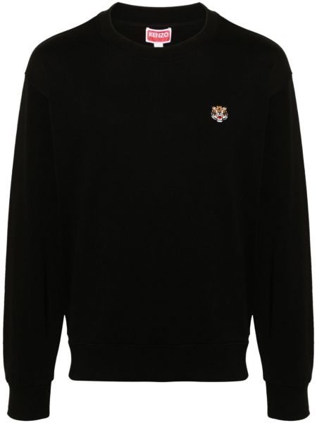 Tiger-stribet sweatshirt Kenzo sort