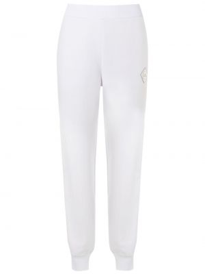 Spodnie sportowe w paski Armani Exchange białe