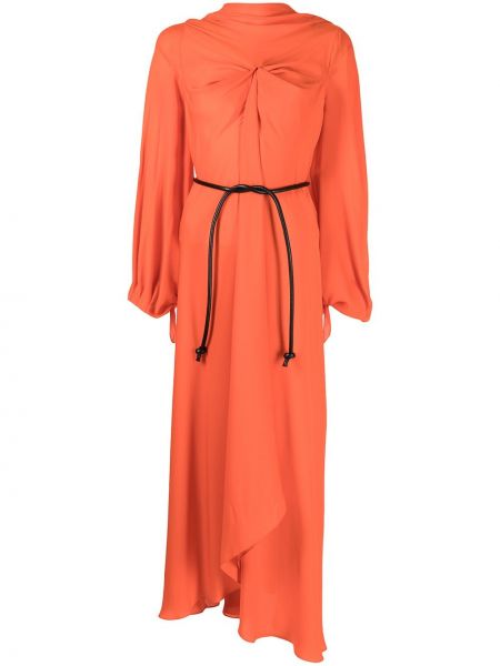 Maxi šaty Roland Mouret, oranžová