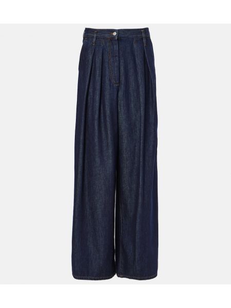 Yüksek belli jean pantolon Dries Van Noten mavi