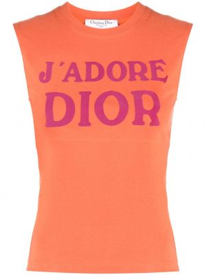 Top Christian Dior oranžna