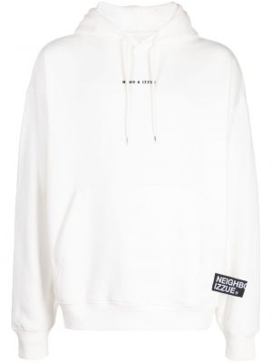 Hoodie con stampa Izzue bianco