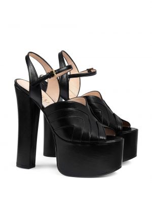 Sandales à plateforme Gucci noir