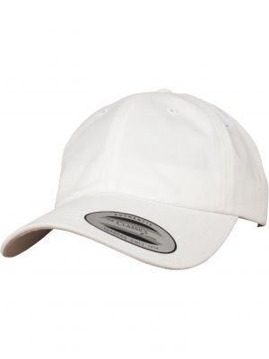 Medvilninis kepurė su snapeliu Flexfit balta