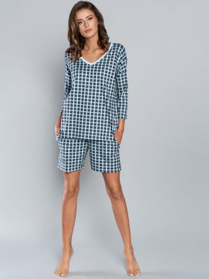 Pidžama s printom Italian Fashion plava