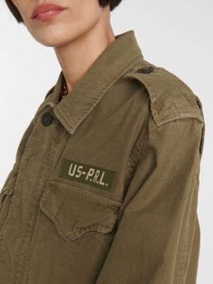 Pamučna jakna Polo Ralph Lauren zelena