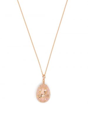 Ogrlica iz rožnatega zlata Fabergé