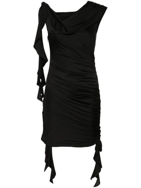 Коктейлна рокля De La Vali черно