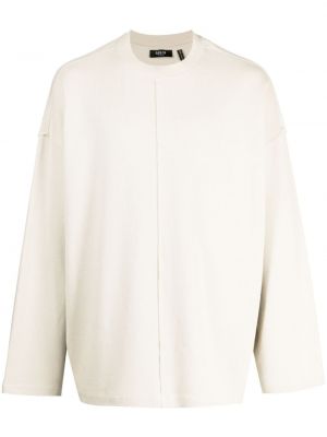 Bluza bawełniana z okrągłym dekoltem Five Cm biała