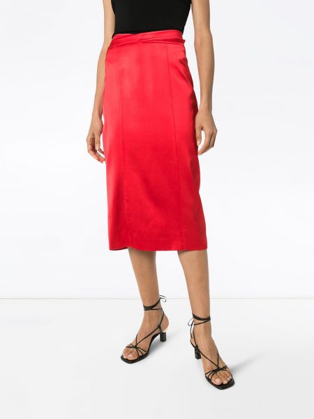 Falda midi Gauge81 rojo