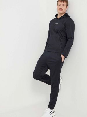 Bluza z kapturem z nadrukiem Calvin Klein Performance czarna