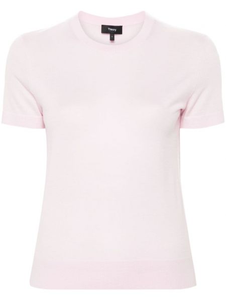 Strick woll top Theory pink