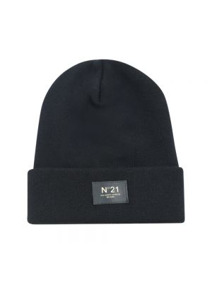 Czarna czapka wełniana N°21