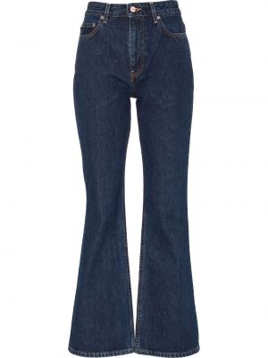 Flare jeans Ganni blå