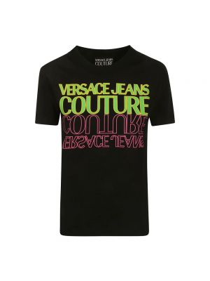 Koszulka puchowa Versace Jeans Couture czarna