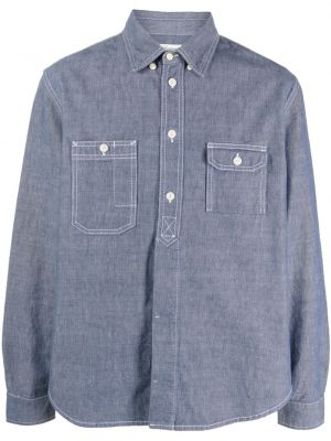 Bavlněná džínová košile Tela Genova modrá