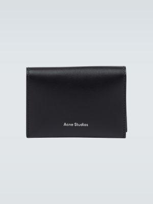Kožni novčanik Acne Studios crna
