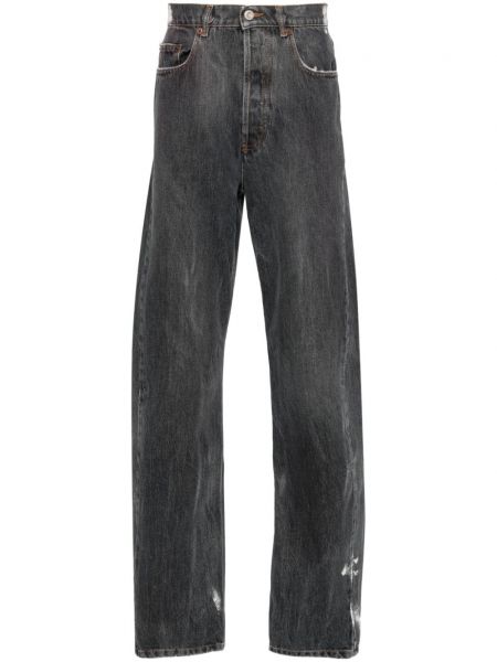 Distressed straight jeans Magliano