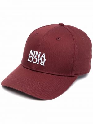 Bomull brodert cap Nina Ricci lilla