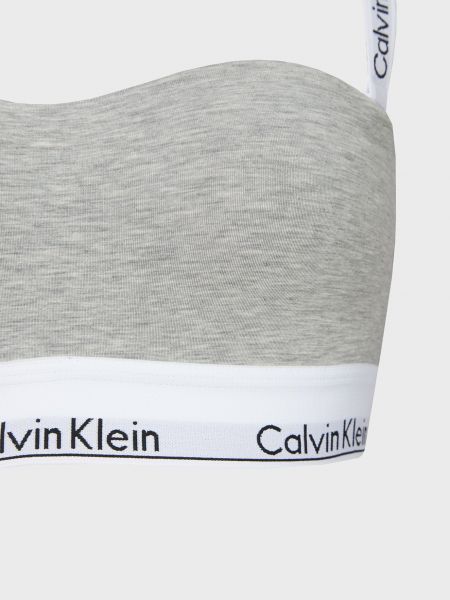 Бюстгальтер бандо Calvin Klein сірий