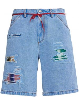 Jeansshorts med sliten Marni blå