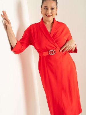 Μίντι φόρεμα Lafaba κόκκινο