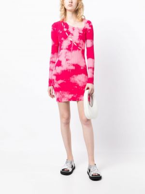Tie dye adīti kokvilnas kleita Cotton Citizen rozā