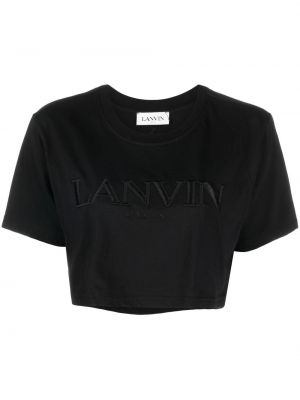 Brodert t-skjorte Lanvin svart