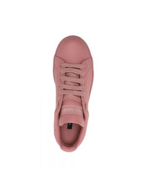 Zapatillas de cuero Dolce & Gabbana rosa