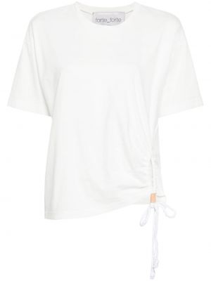 Bavlnené tričko Forte Forte biela