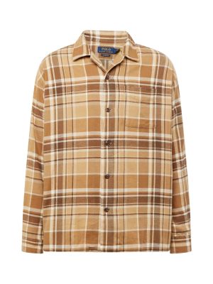Flanelová kockovaná bavlnená košeľa Polo Ralph Lauren