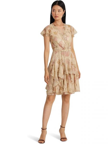 Шифоновое коктейльное платье в цветочек Lauren Ralph Lauren