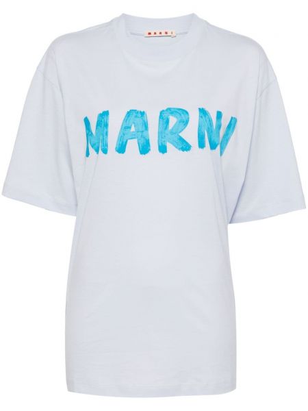 Pamučna majica s printom Marni