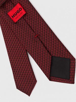Jedwabny krawat Hugo czerwony