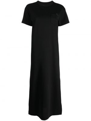 Pamut midi ruha Sacai fekete