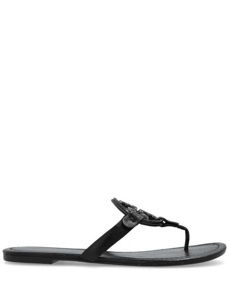 Læder sandaler Tory Burch sort