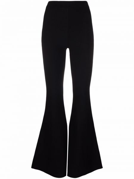 Pantalones de cintura alta Stella Mccartney negro