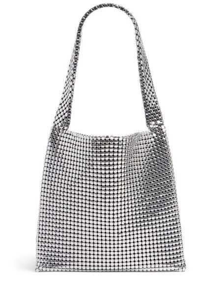 Mesh shoppingbag Rabanne sølv