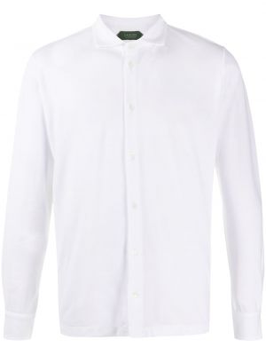 Риза Zanone бяло