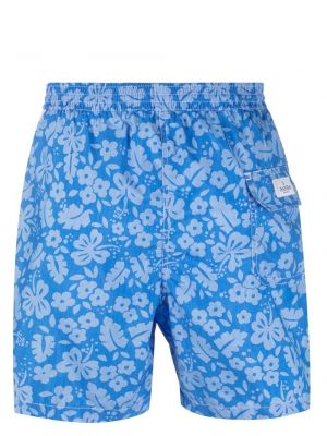 Geblümte shorts mit print Barba blau