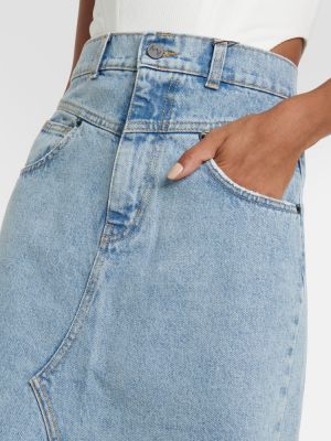 Spódnica jeansowa The Mannei niebieska