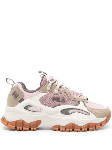 Sneakers από διχτυωτό Fila Ray ροζ