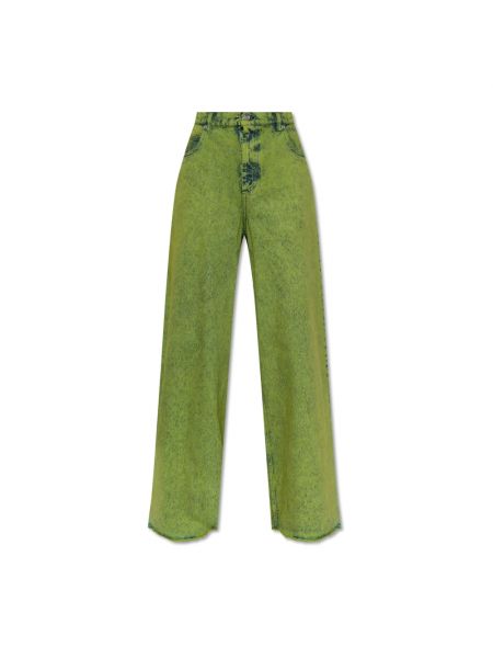 High waist jeans ausgestellt Marni grün