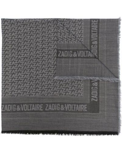 Pañuelo de tejido jacquard Zadig&voltaire gris