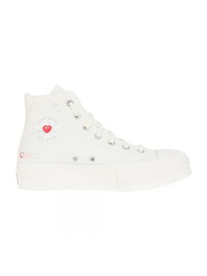 Sneakersy w serca Converse Chuck Taylor All Star białe
