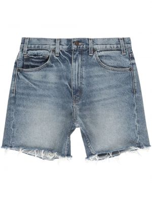 Shorts di jeans a vita alta Nili Lotan blu