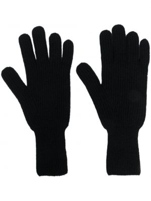 Czarne rękawiczki z kaszmiru Barrie