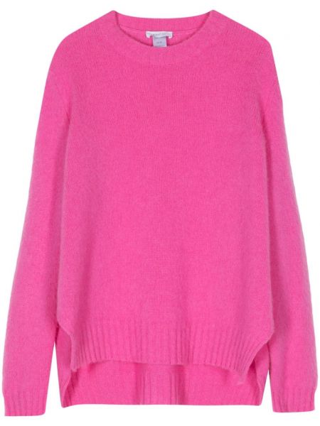Кашмирен пуловер с кръгло деколте Avant Toi розово