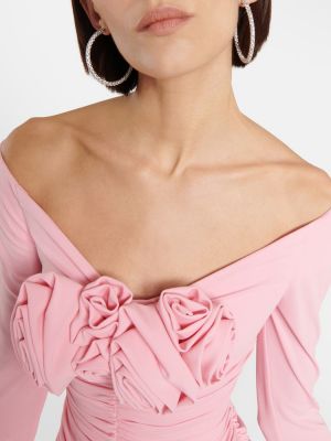Φόρεμα από ζέρσεϋ Magda Butrym ροζ