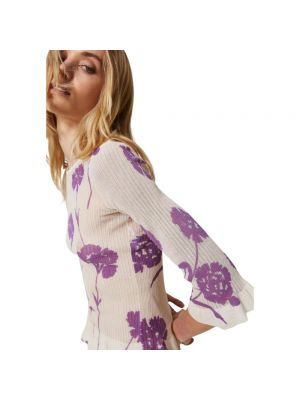 Blusa de algodón de flores con estampado Twinset